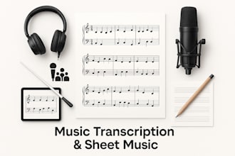 arrange your music into custom sheet music for choirs, bands, or concerts