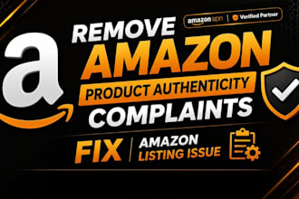 remove amazon product authenticity complaints, fix restricted product issue