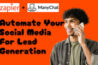 build manychat chatbot lead generation bot ai chatbot zapier automation tidio