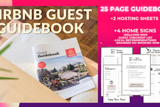 create a guest guidebook for your airbnb, branded and customisable