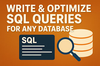 write and optimize sql queries for any database