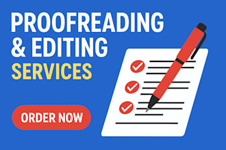 proofread and edit academic papers, essays and blog posts