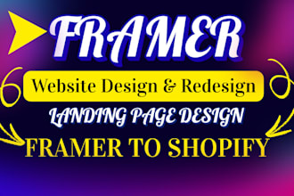 framer landing page, framer website, framer website design