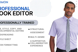 edit proofread format fiction novel self help journal developmental book