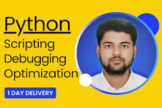 write, debug, and optimize python scripts for automation and dsa