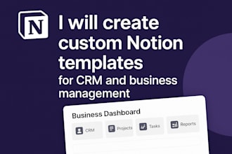notion templates for CRM and business workflow management, notion dashboard