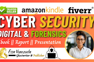 ghostwrite cybersecurity ebook, medical, ai, self help, IT, for amazon standard