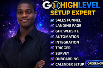 create gohighlevel automation workflow, quizzes page, survey and pipeline