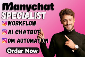 setup manychat automation instagram manychat ai chatbot make automation tidio