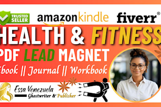 write and design health fitness ebook, herbal remedies, pdf lead magnet workbook