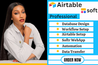 setup airtable, airtable database,softr webapp design softr, airtable automation