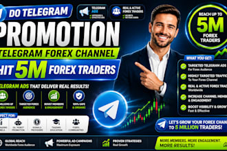 do telegram promotion, telegram forex channel hit 5m forex traders, telegram ads