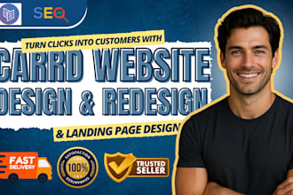 design or redesign carrd website, carrd landing page design and carrd portfolio