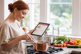 write stunning cookbooks and recipe books, keto, vegan, air fryer