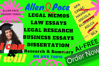 do law,essay, business law, legal research and memo in 12 hrs
