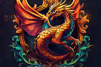 create a fantasy game logo