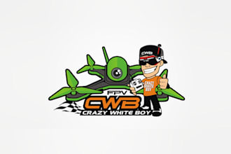 design amazing inventive drone racer logo