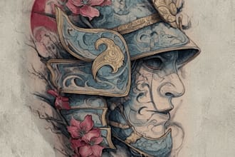 desing a tattoo in japanese style