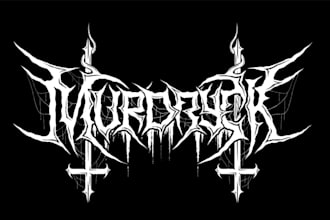 do death metal, black metal and heavy metal logo design