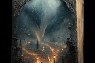 do fantasy book cover, thriller book cover design