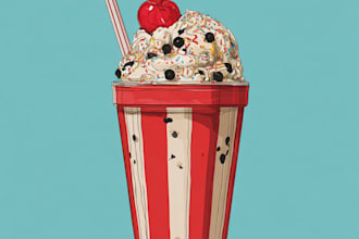 food pop art of your food pop art