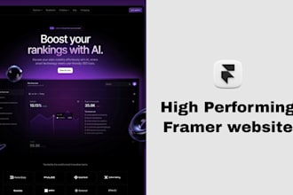build a framer website with clean UI UX