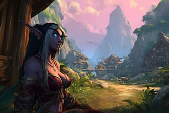 create an epic world of warcraft character portrait