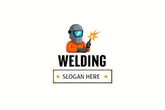 make eye catching welding mascot logo for you just in 12 hours