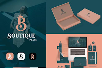 do business logo, brand identity, full branding kit with brand guideline