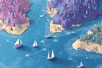 illustrate custom location map design