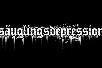 custom depressive black metal logo design