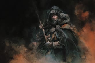 make fantasy portrait in watercolor style