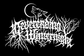 create custom pagan black metal logo design for your band