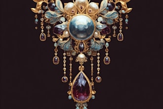 make jewelry design in hand