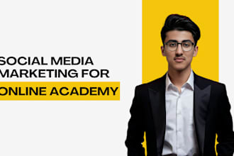 do social media marketing for your online academy
