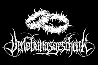 draw awesome logo death metal, black metal font