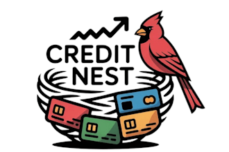design original credit nest logo with free vector file