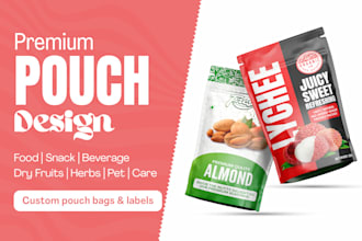 design premium product packaging and pouch bag design