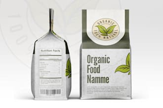 design premium product packaging and pouch bag design