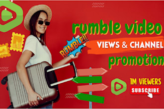 organic USA rumble channel promotion, rumble views, rumble followers