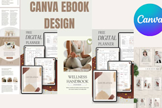 design modern custom canva ebooks, lookbooks and digital planners, lead magnet