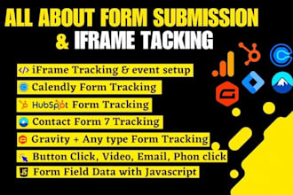 set up advanced form tracking for contact, signup, hubspot, and checkout forms