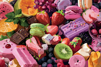 design food pop art of your food pop art