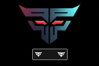 design typeface or typography cyberpunk, futuristic logo