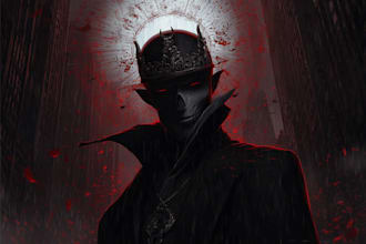 draw dark, gothic, fantasy or horror illustrations