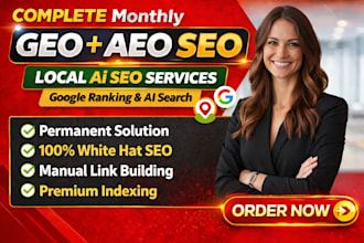 monthly off page seo, geo, aeo with offpage backlinks for google top ranking