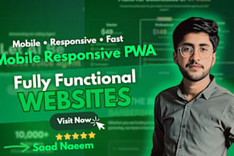 create a mobile responsive offline pwa progressive web app