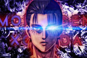 design anime youtube thumbnail