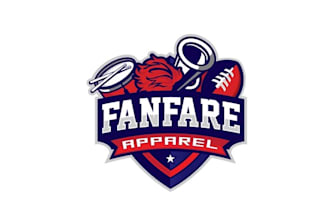 design athletic school spirit themed logo