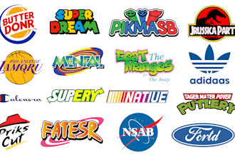 make a professional bootleg parody logo